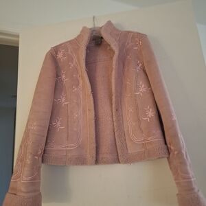 Pink Embroidered Jacket